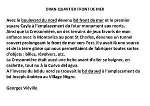 ORAN QUARTIER FRONT DE MER